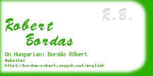 robert bordas business card