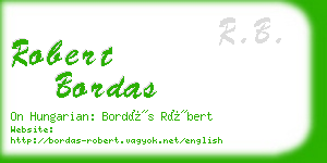 robert bordas business card